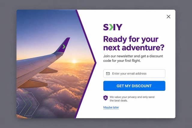 The Sky Explorer — popup concept inspired by skyairline.com