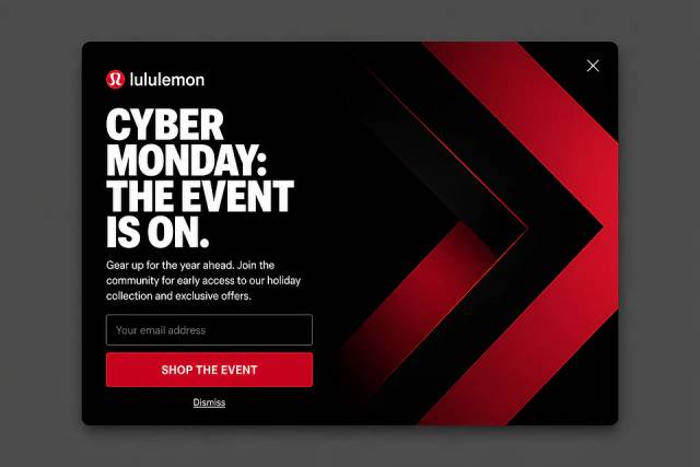 The Cyber Canvas — popup concept inspired by shop.lululemon.com