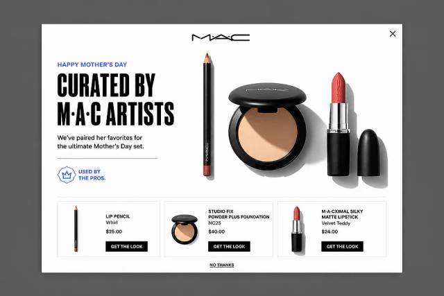 The Perfect Duo — popup concept inspired by maccosmetics.com