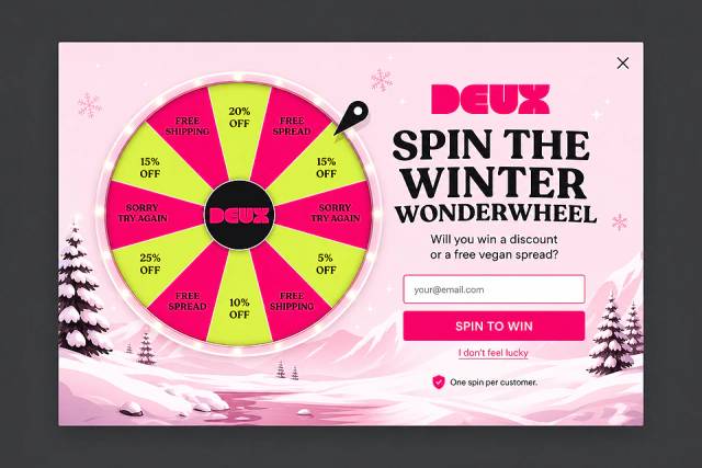 The Winter Wheel — popup concept inspired by eatdeux.com