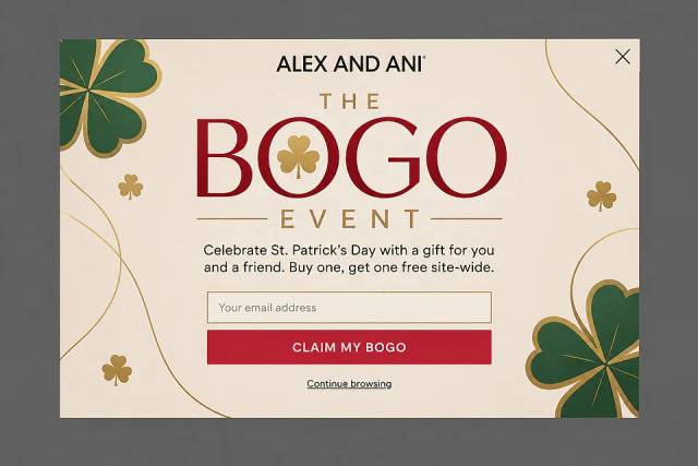 Golden Minimalist — popup concept inspired by alexandani.com