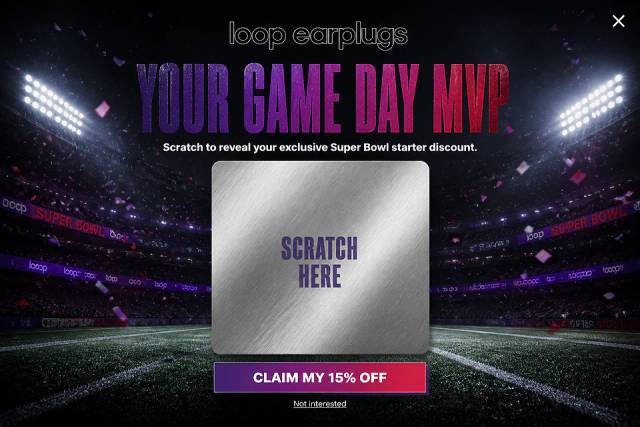 The MVP Reveal — popup concept inspired by loopearplugs.com