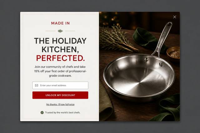 The Heirloom Hearth — popup concept inspired by madeincookware.com