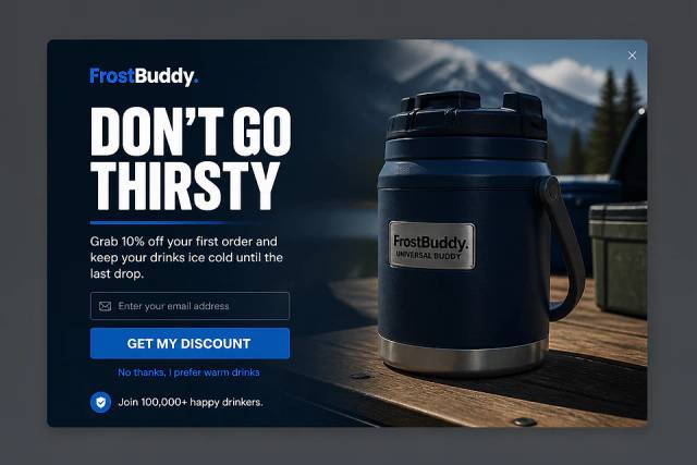 The Rugged Reliable — popup concept inspired by frostbuddy.com