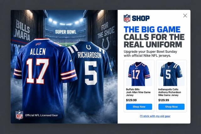 Stadium Tunnel Hype — popup concept inspired by nflshop.com