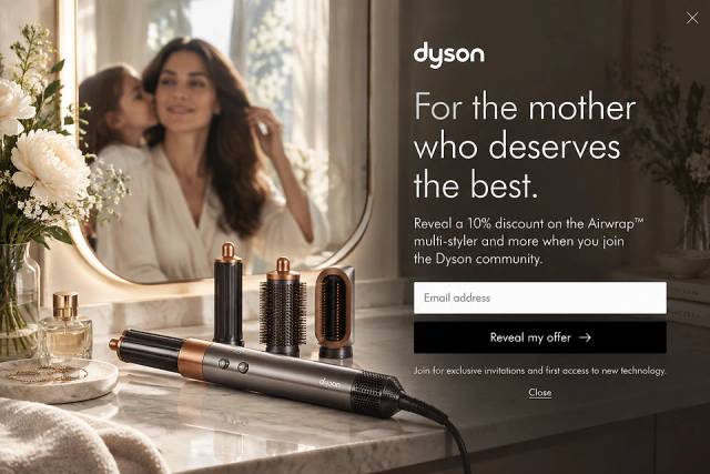 The Experience — popup concept inspired by dyson.com
