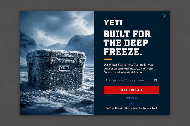 The Arctic Expedition — popup concept inspired by eu.yeti.com