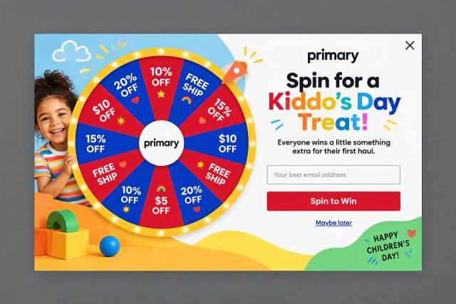The Playful Surprise — popup concept inspired by primary.com