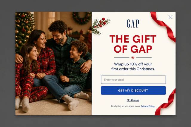 Cozy Classics — popup concept inspired by gap.com