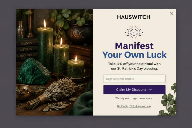 The Modern Mystic — popup concept inspired by hauswitch.com