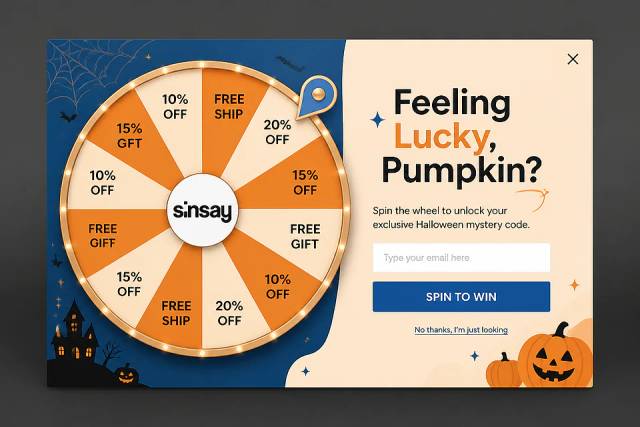 The Spooky Spin — popup concept inspired by sinsay.com