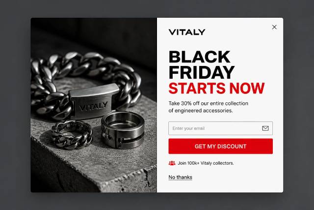Industrial Edge — popup concept inspired by vitalydesign.eu